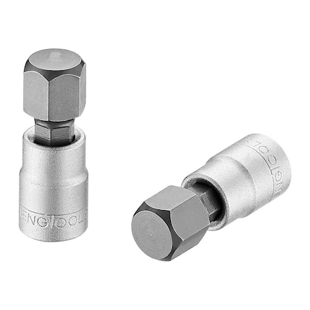Teng Tools 10mm 1/4 Inch Drive Metric Hex Chrome Vanadium Socket M141510-C